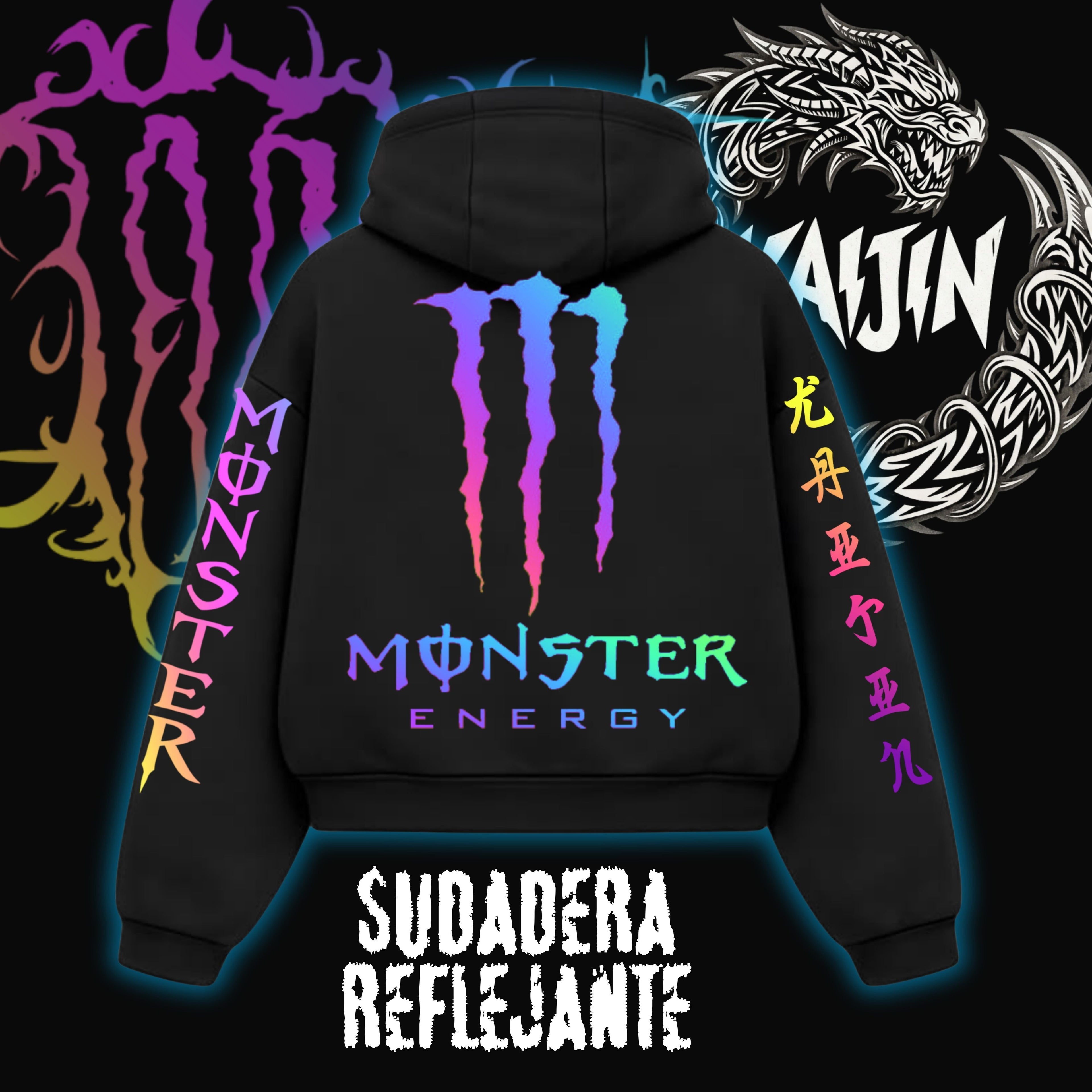 Hoodie Oversize Reflejante M3
