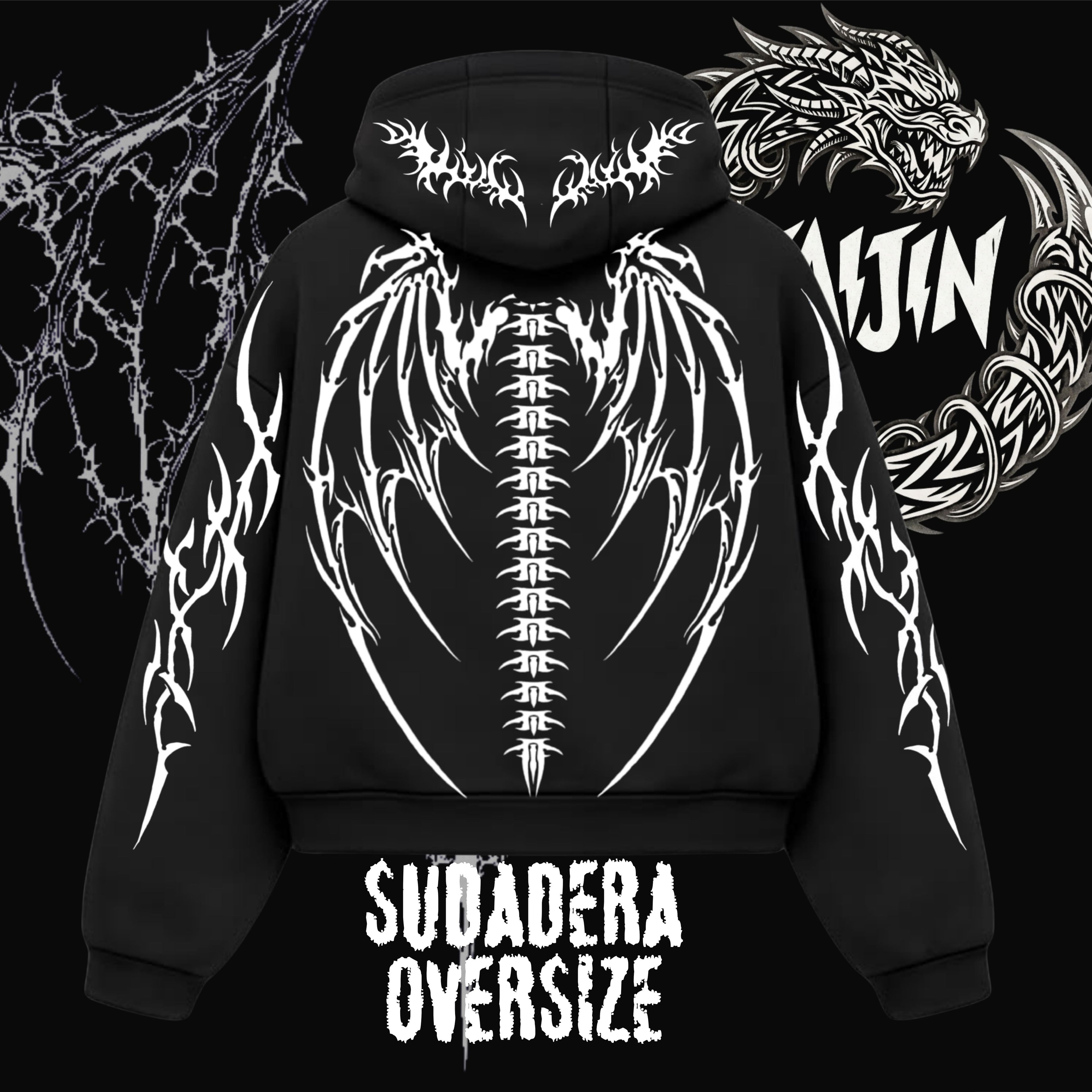 Hoodie Oversize Reflejante M4