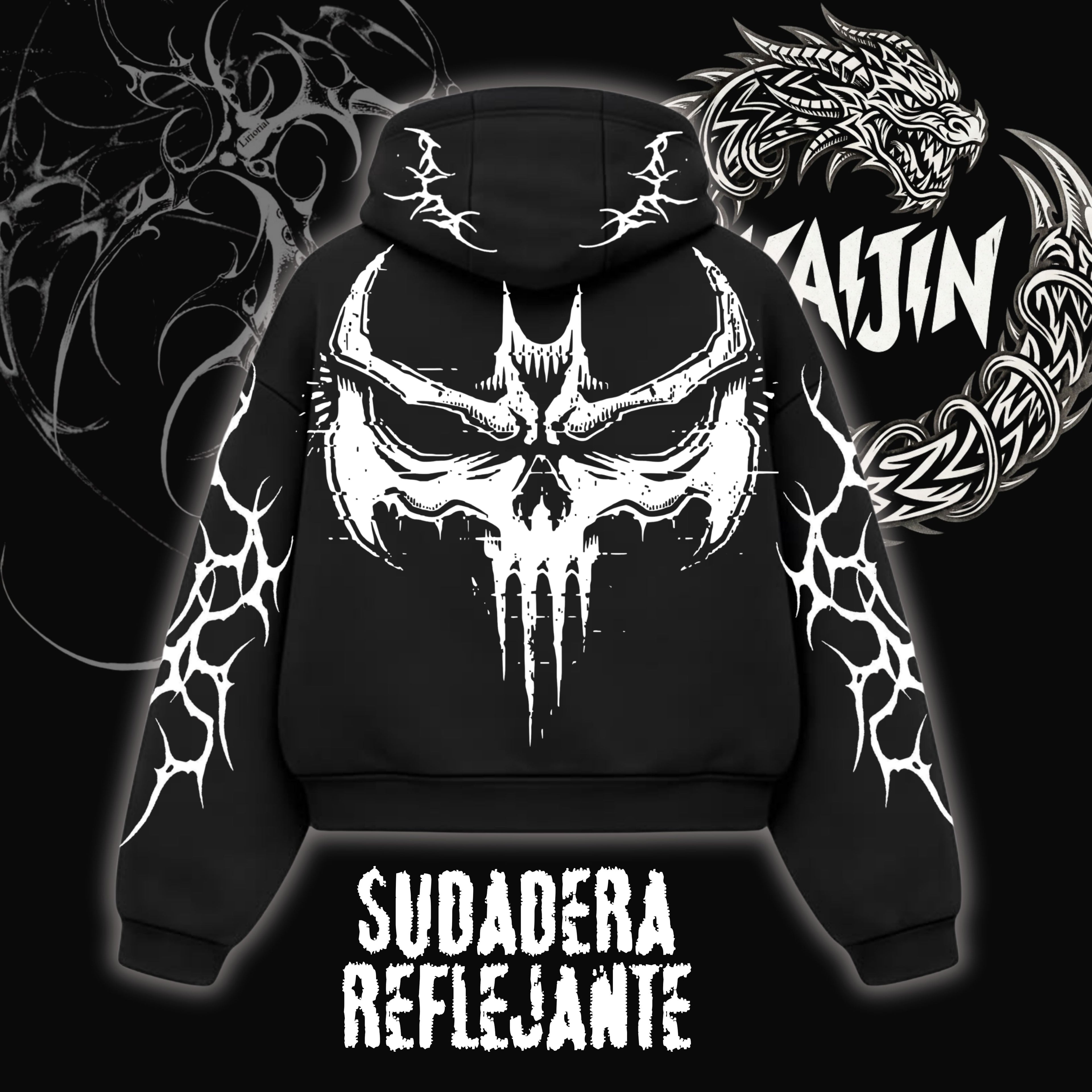 Hoodie Oversize Reflejante M5