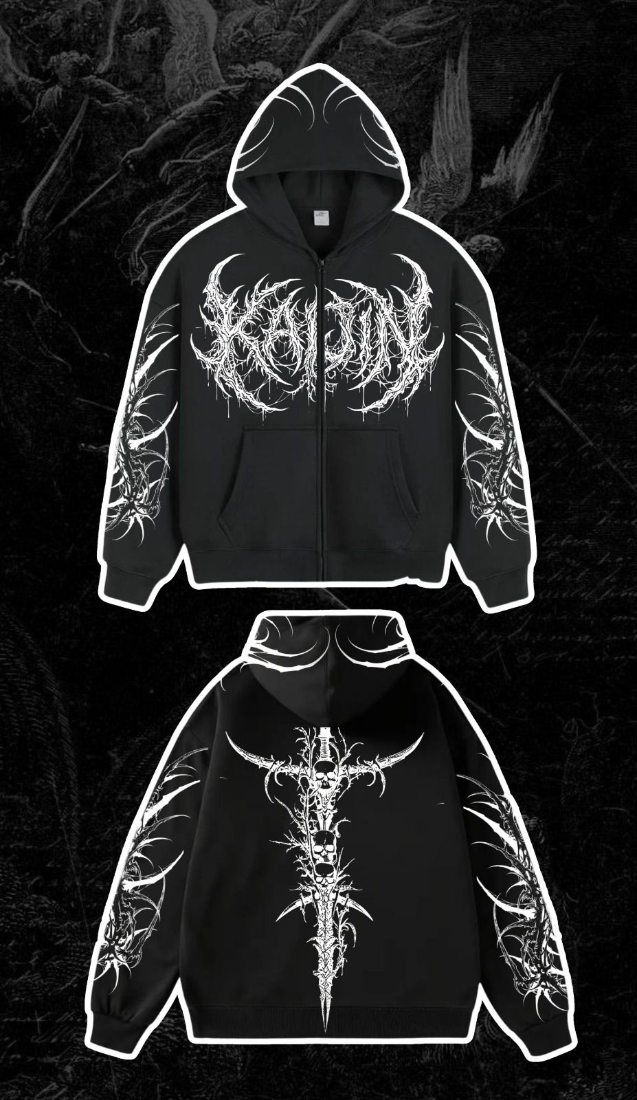 Hoodie Gothic Kaijin